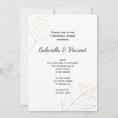 Invitation Dîner de répétition de chêne Feuille d'automne (Devant)