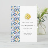 Invitation Dîner de répétition de citron méditerranéen Invita (Debout devant)