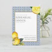 Invitation Dîner de répétition de citron méditerranéen Invita (Debout devant)