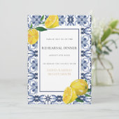 Invitation Dîner de répétition de citron méditerranéen Invita (Debout devant)