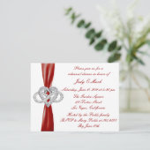Invitation Dîner de répétition de coeur Red Infinity Invitati (Debout devant)