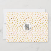 Invitation Dîner de répétition de couverts d'or (Dos)