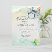 Invitation Dîner de répétition de crabe du Maryland en bord d (Debout devant)