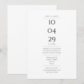 Invitation Dîner de répétition de date spéciale moderne (Devant / Derrière)