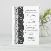 Invitation Dîner de répétition de dentelle (blanc) (Debout devant)