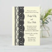 Invitation Dîner de répétition de dentelle (ivoire) (Debout devant)