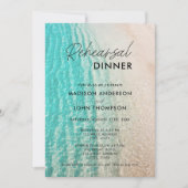 Invitation Dîner de répétition de destination de plage d'été  (Devant)