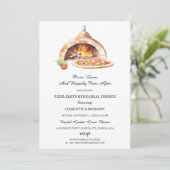 Invitation Dîner de Répétition de Fête de Pizza Italienne Rus (Debout devant)