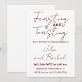 Invitation Dîner de répétition de fête et de grillades Minima (Devant / Derrière)