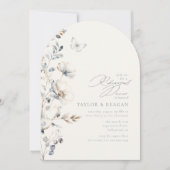 Invitation Dîner de répétition de Fleur sauvage délicat ID110 (Devant)