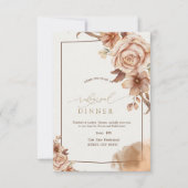 Invitation Dîner de répétition de fleurs d'automne (Devant)