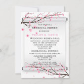 Invitation Dîner de répétition de fleurs de cerisiers japonai (Devant)