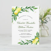 Invitation Dîner de répétition de fleurs de citrons (Debout devant)