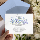 Invitation Dîner de répétition de fleurs douces fleurs sauvag