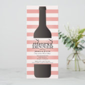Invitation Dîner de répétition de la bouteille de vin Invitat (Debout devant)