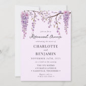 Invitation Dîner de répétition de la Branche de la Wisteria C (Devant)