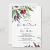 Invitation Dîner de répétition de la brise tropicale (Devant)