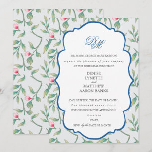 Invitation Dîner de répétition de la brise tropicale