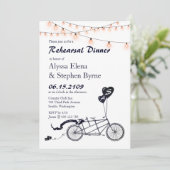 Invitation Dîner de répétition de la chaîne de bicyclette tan (Debout devant)