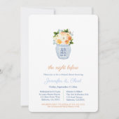 Invitation Dîner de répétition de la Chinoiserie mariage de a (Devant)