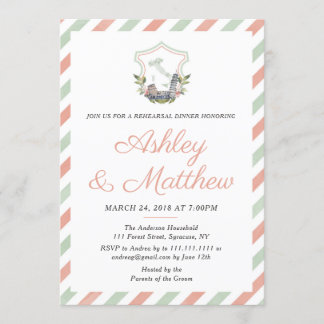 Invitation Dîner de répétition de la Cimetière italienne Invi