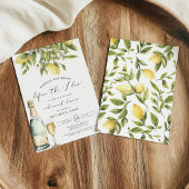 Invitation Dîner de répétition de la côte amalfitaine jaune