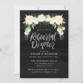 Invitation Dîner de répétition de la couleur d'aquarelle (Devant)