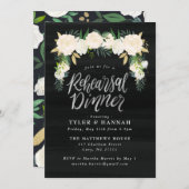 Invitation Dîner de répétition de la couleur d'aquarelle (Devant / Derrière)