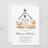 Invitation Dîner de répétition de la ferme rustique (Devant)