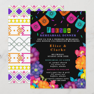 Invitation Dîner de répétition de la fête mexicaine