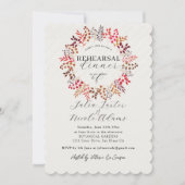 Invitation Dîner de répétition de la feuille d'eucalyptus bot (Devant)