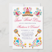 Invitation Dîner de répétition de la Fiesta Florale Mexicaine (Devant)