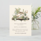 Invitation Dîner de répétition de la forêt d'aquarelle enchan (Debout devant)