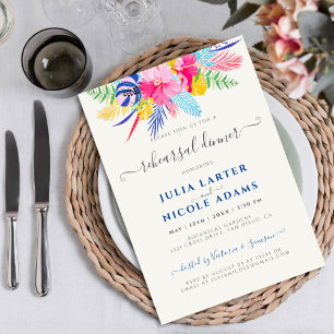 Invitation Dîner de répétition de la forêt tropicale sauvage