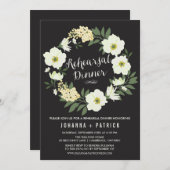 Invitation Dîner de répétition de la germe d'anémone (Devant / Derrière)