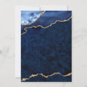 Invitation Dîner de répétition de la grille d'âge en marbre d (Dos)