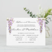 Invitation Dîner de répétition de la Lavande violette (Debout devant)