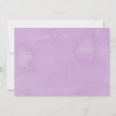 Invitation Dîner de répétition de la Lavande violette (Dos)