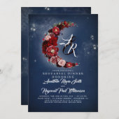 Invitation Dîner de répétition de la Lune florale de la Marin (Devant / Derrière)