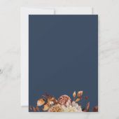 Invitation Dîner de répétition de la marine automnale (Dos)