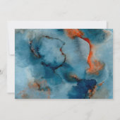 Invitation Dîner de répétition de la Marine Bleue de Terracot (Dos)