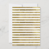 Invitation Dîner de répétition de la Marine Blush Floral Gold (Dos)