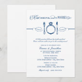 Invitation Dîner de répétition de la Marine pour boire et êtr (Devant / Derrière)