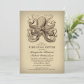 Invitation dîner de répétition de la plage nautique de poulpe (Debout devant)