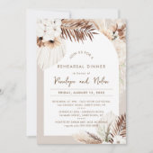 Invitation Dîner de répétition de la SIERRA Bohemian Foliage (Devant)