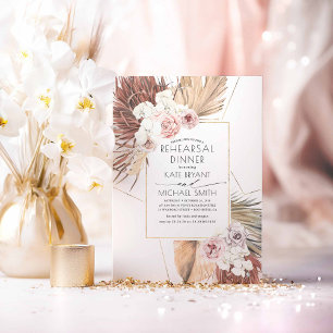 Invitation Dîner de répétition de la Terre tropicale de la Ju