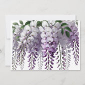Invitation Dîner De Répétition De La Wisteria Plutôt Violet (Dos)