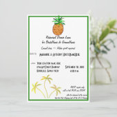 Invitation Dîner de répétition de l'ananas Luau (Debout devant)
