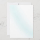 Invitation Dîner de répétition de l'aquarelle bleue (Dos)