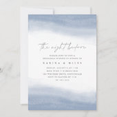 Invitation Dîner de répétition de l'aquarelle côtière Ebb Tid (Devant)